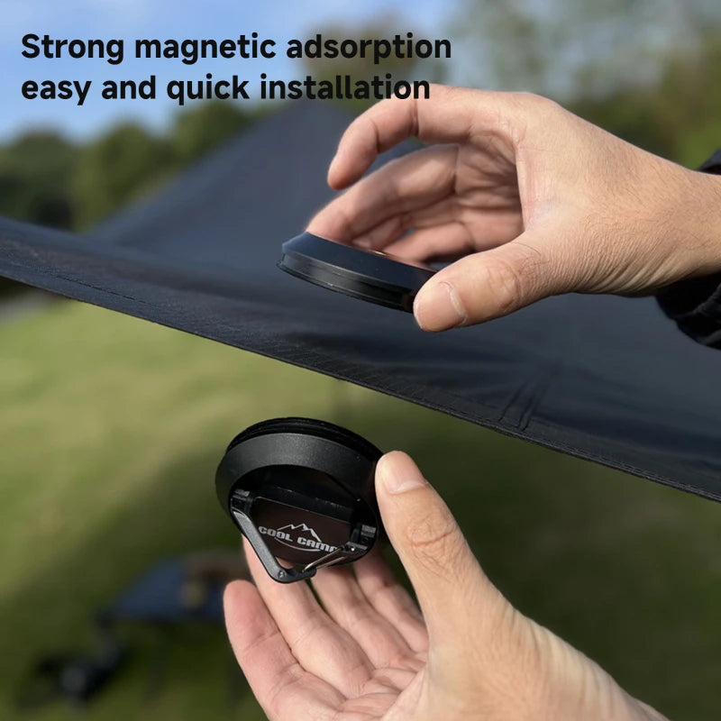 Outdoor Magnetic Hook Tent Hanging Clip, 5 kg Load