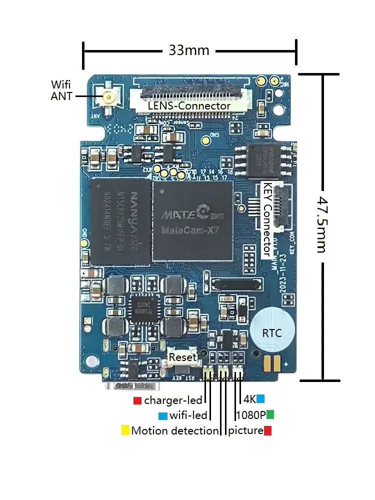 4K 30FPS 13MP WiFi Mini Camera Module