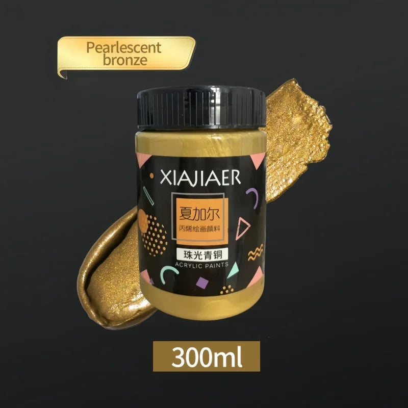 Set di pigmenti acrilici metallizzati perlescenti