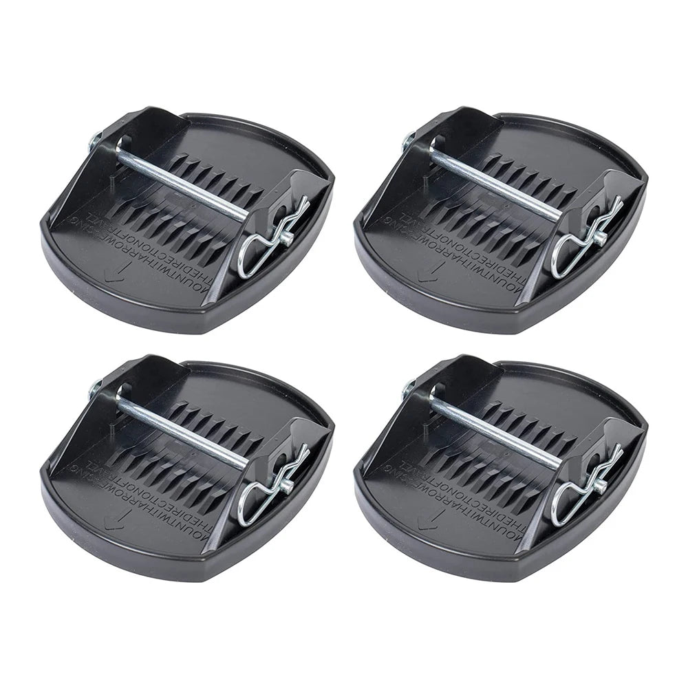 RV Trailer Jack Pads 4PCS Easy Installation Leveller Wheel Foot Leg Support Universal Wheel Foot Leg Support Adapter