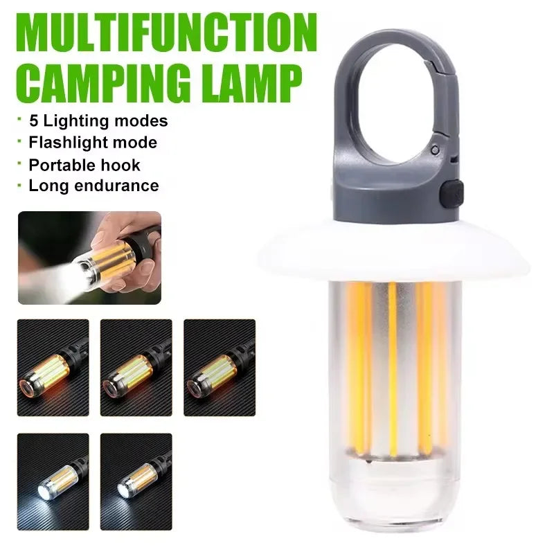 10W Rechargeable Camping Lantern with COB+LED