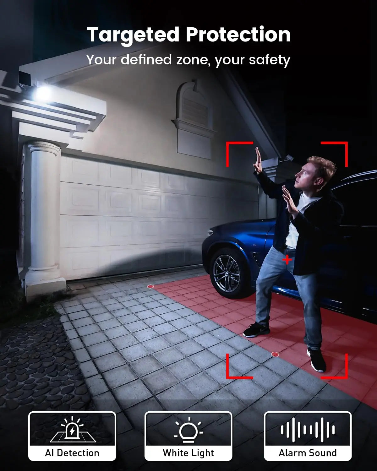 5MP Solar PTZ Outdoor Security Camera with AI Detection and Color Night Vision