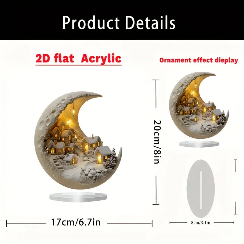 Acrylic Christmas Ornament Desktop Decoration 🎄 