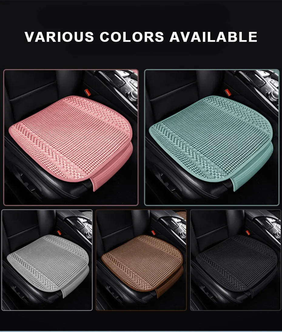 SEAMETAL 1Pc Car Seat Cover Breathable Ice Silk Cooling Seat Cushion Anti Slip Auto Seat Protection Mat Universal for Sedan Suv