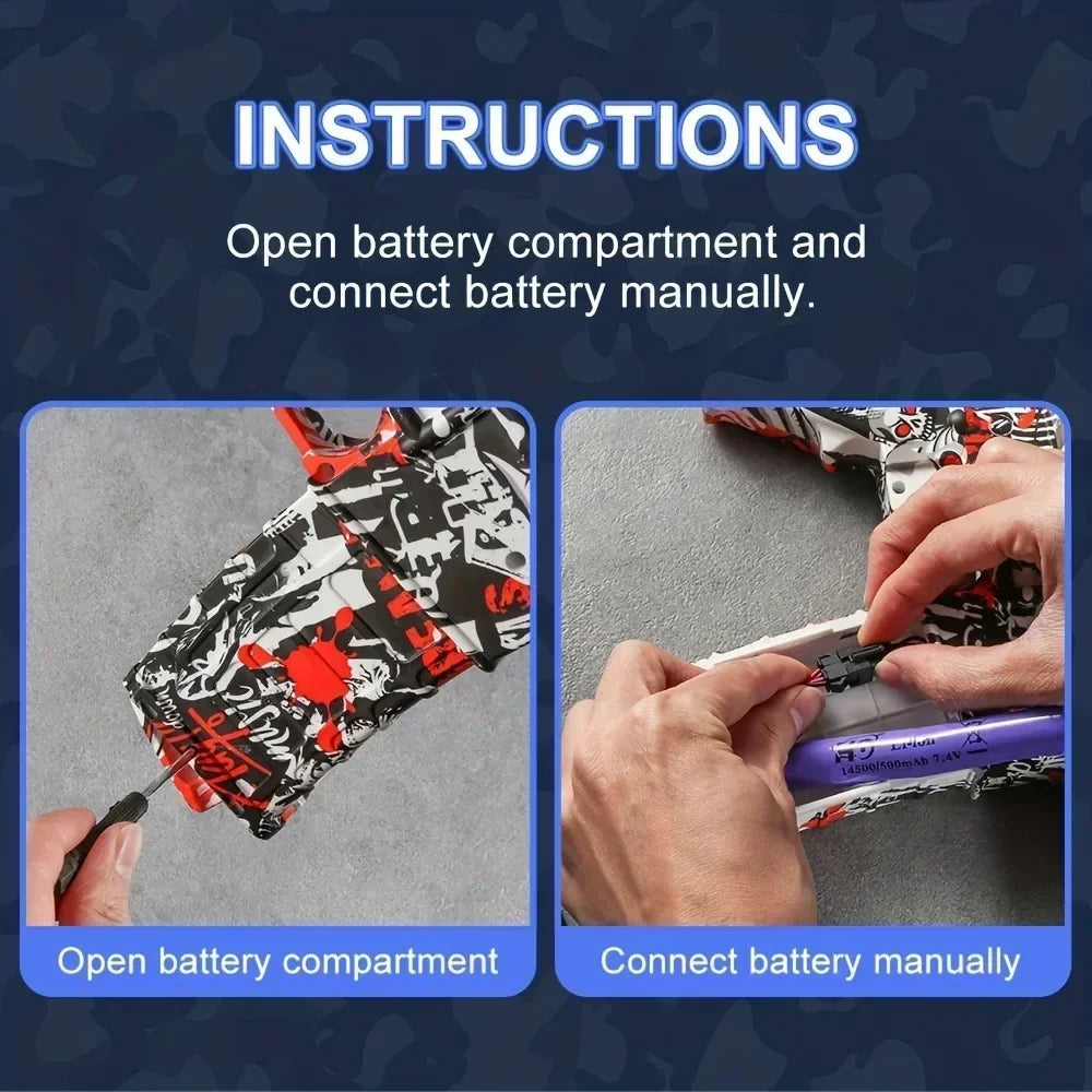 New M416 Electric Blaster Gun Set High Precision Shooting Toy Perfect Outdoor Toys Gifts for Boys Birthday (Bullets Excluded) 