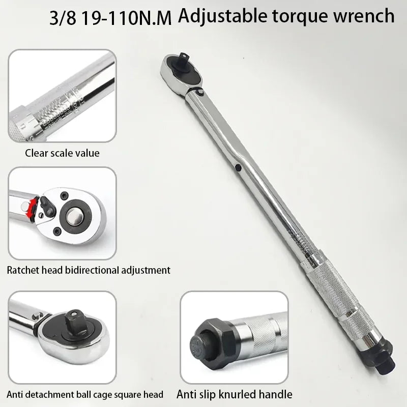 Three-Eighths Drive Adjustable Torque Wrench