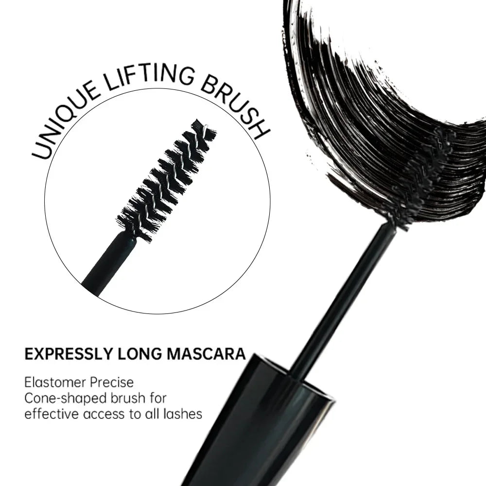 4D Curling Mascara – Lengthening, Waterproof, Sweatproof, Long-Lasting, Smudge-Proof, Unisex, Gentle, Certified 