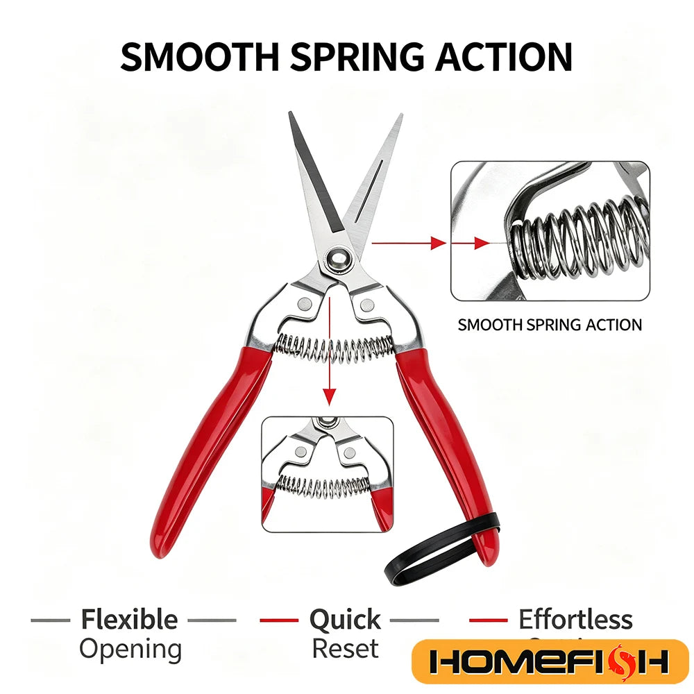 Stainless-Steel Garden Pruning Shears