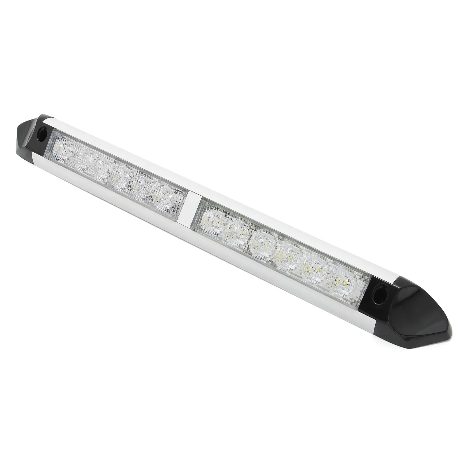 RV Camper LED Awning Light 12LED Outdoor Camping Light Bar Caravan Exterior Lamps Waterproof for Motorhome Van Travel Trailer