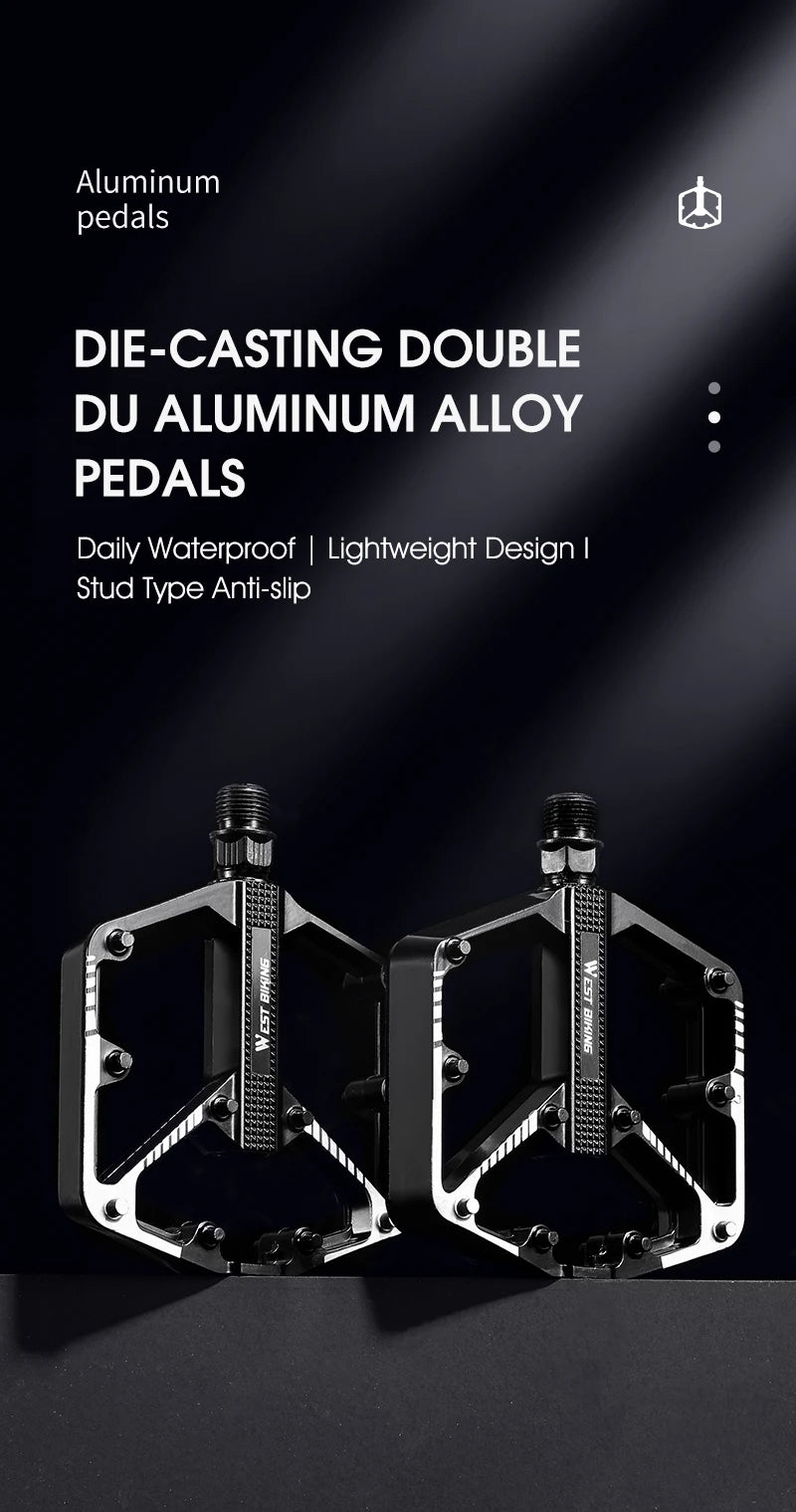 Pedales de plataforma de aluminio WEST BIKING — Par