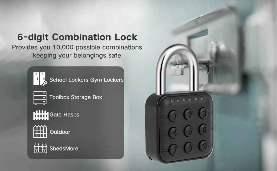 Waterproof Password Combination Padlock