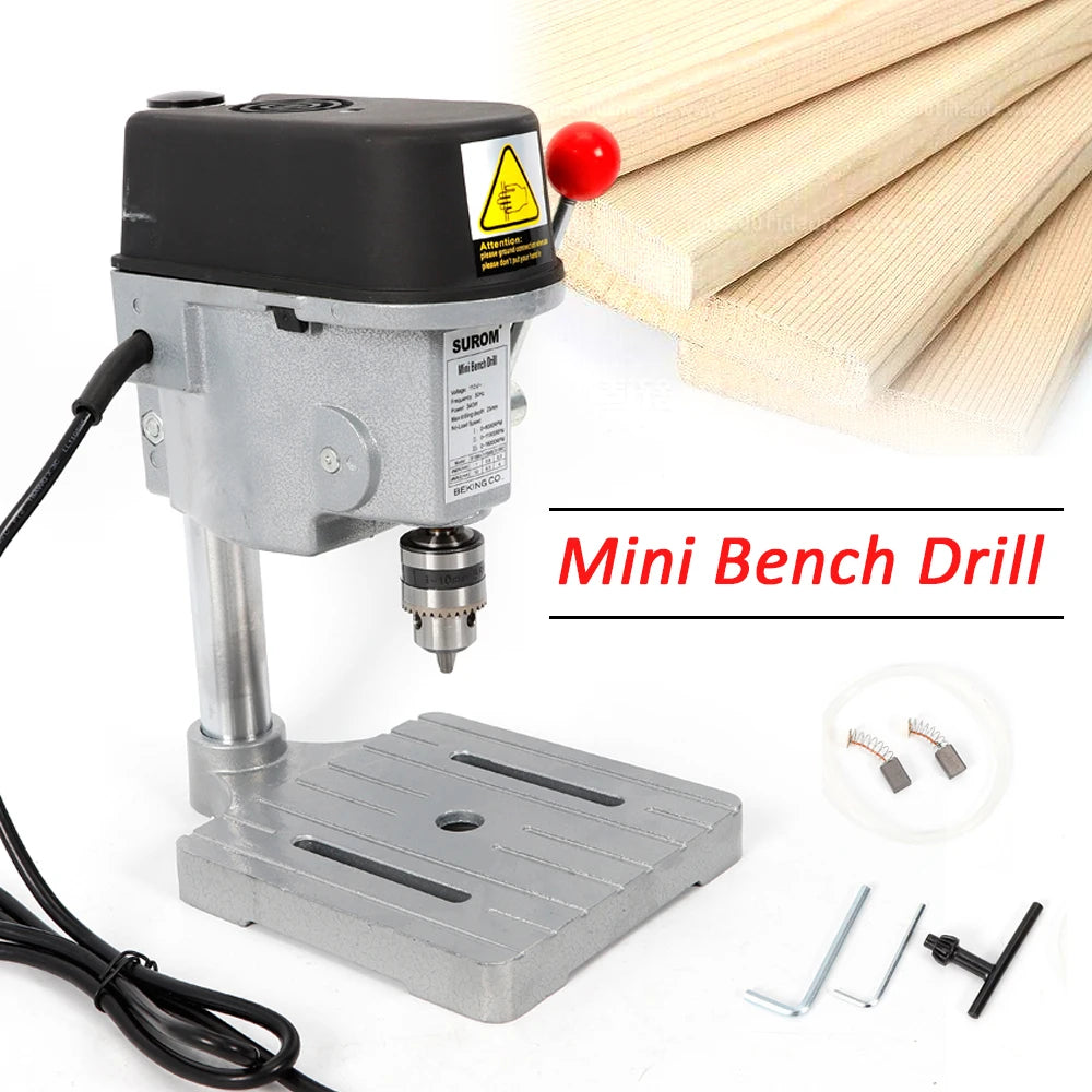High Speed Mini Benchtop Drill Press 340W 1-10mm Chuck