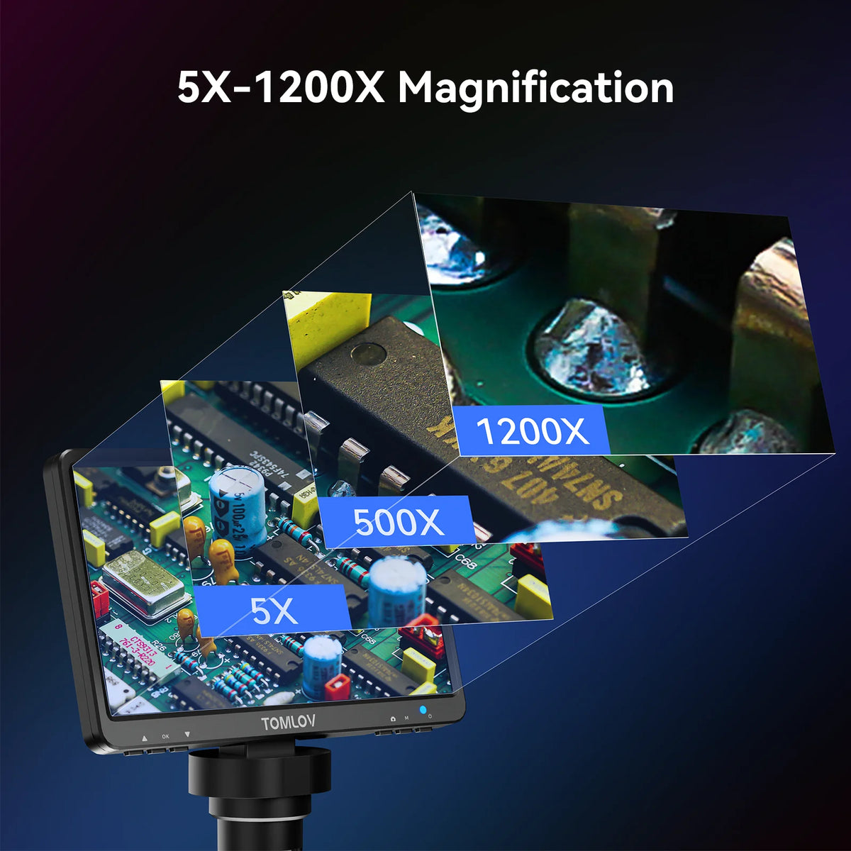 DM9 Digital Microscope with 7-Inch LCD