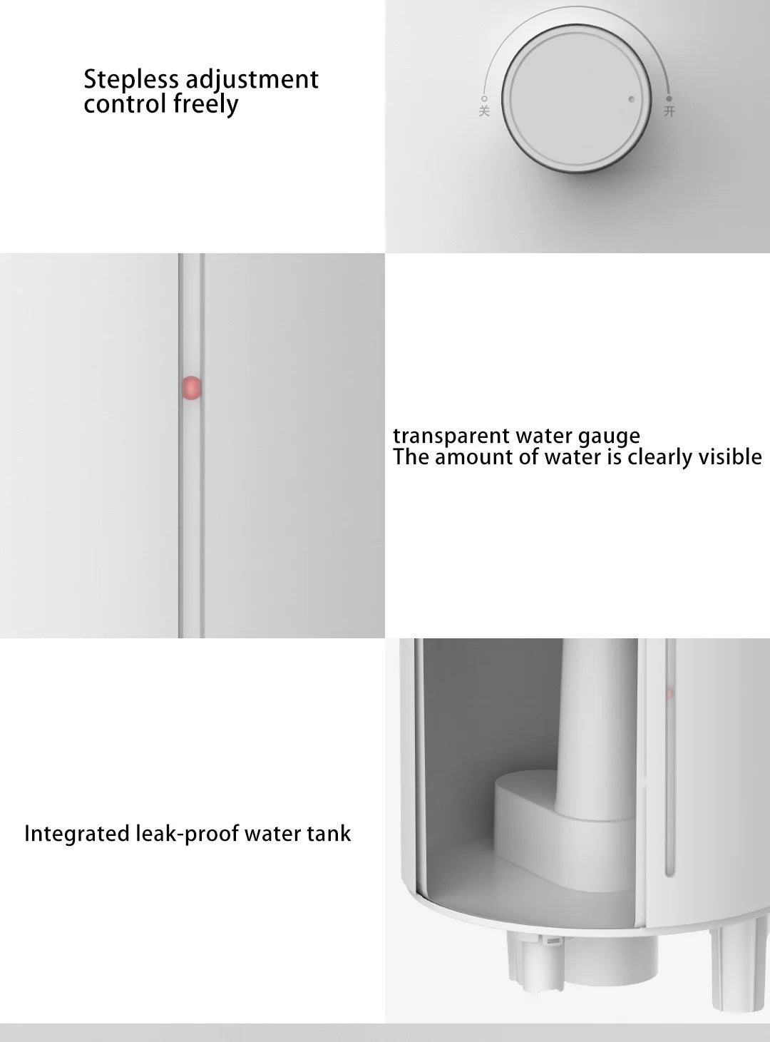 Xiaomi Luftfuktare 2 4L Tyst Dimma Luftfuktighetskontroll 300mL/h