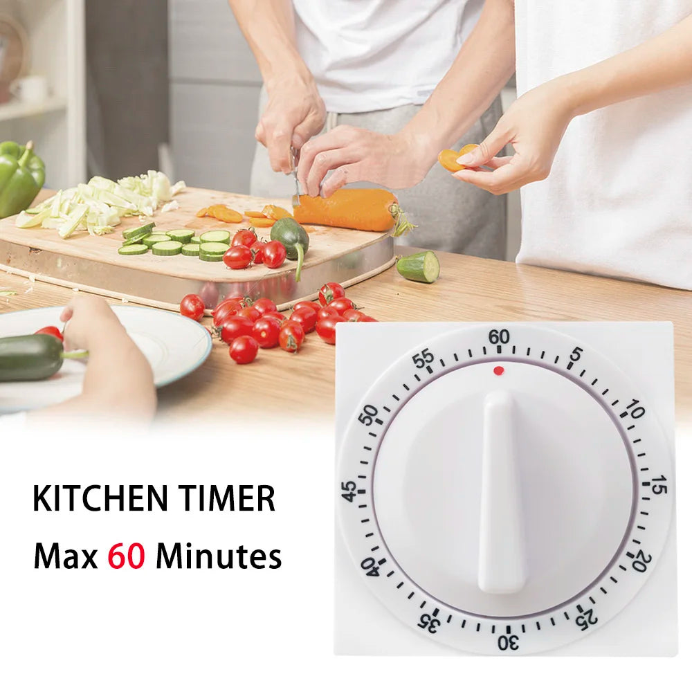 T-204 Mechanical Kitchen Timer, 60-Minute Dial