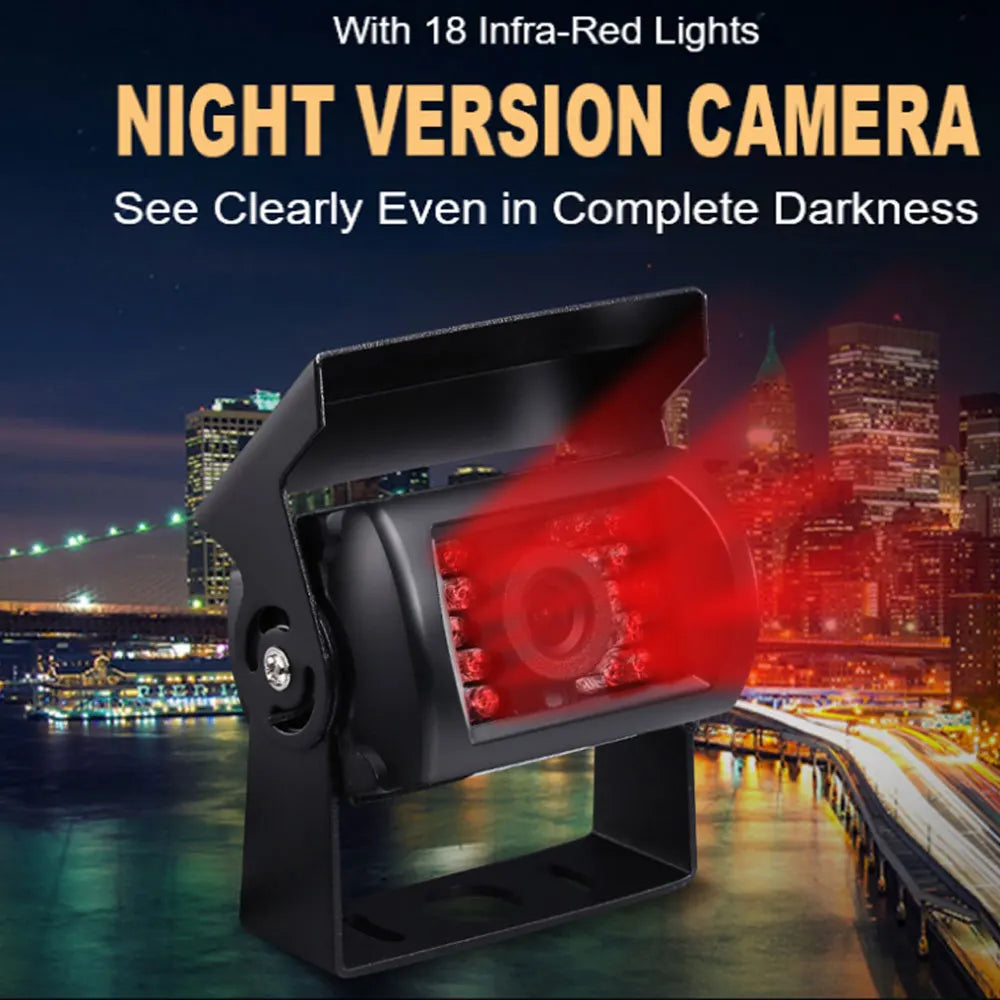HD IR Night Vision Backup Camera for Trucks, RVs & Buses