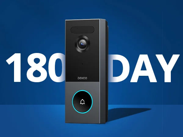 5MP WiFi Video Doorbell with Motion Detection and Two-Way Audio