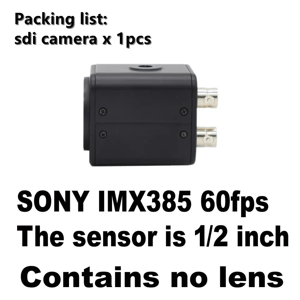 Industrielle 3G-SDI 2MP 1080p Box-Kamera mit 2,8–12 mm Objektiv
