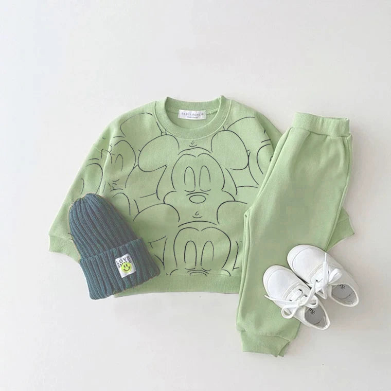 Cartoon Baby Summer Tracksuit Set