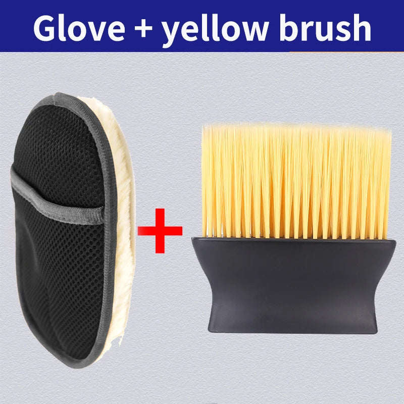 Car Styling Wool Soft Car Washing Gloves Cleaning Brush Motorcycle Washer Care Products Plush Car Wash Gloves 