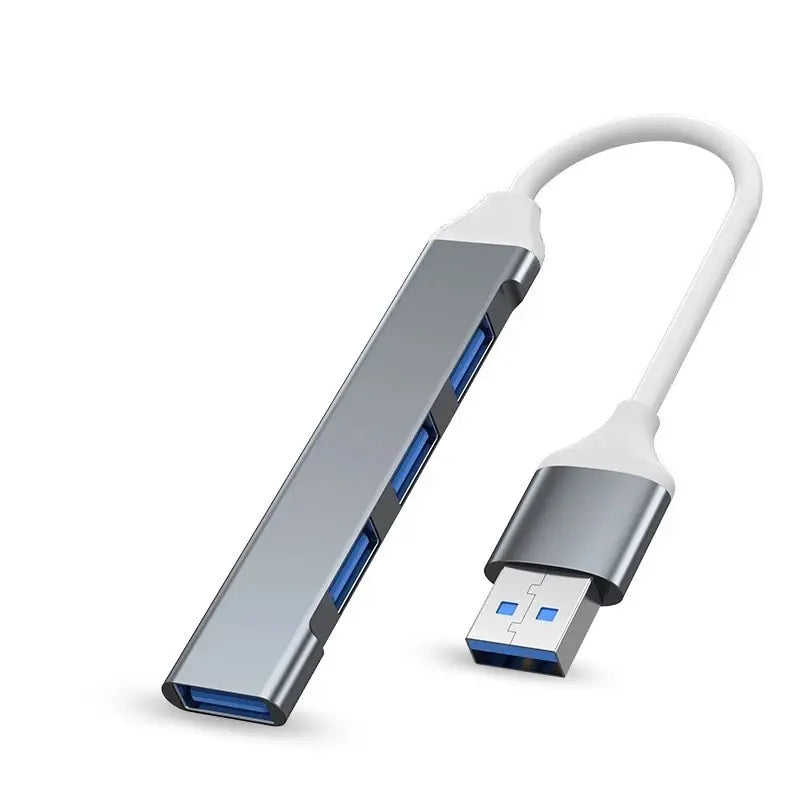 Hub USB cu patru porturi, cu opțiuni de gazdă USB-A sau USB-C