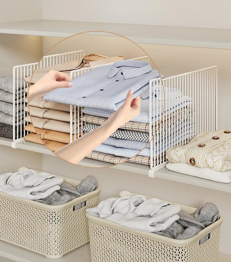 Adjustable Metal Wardrobe Shelf Dividers