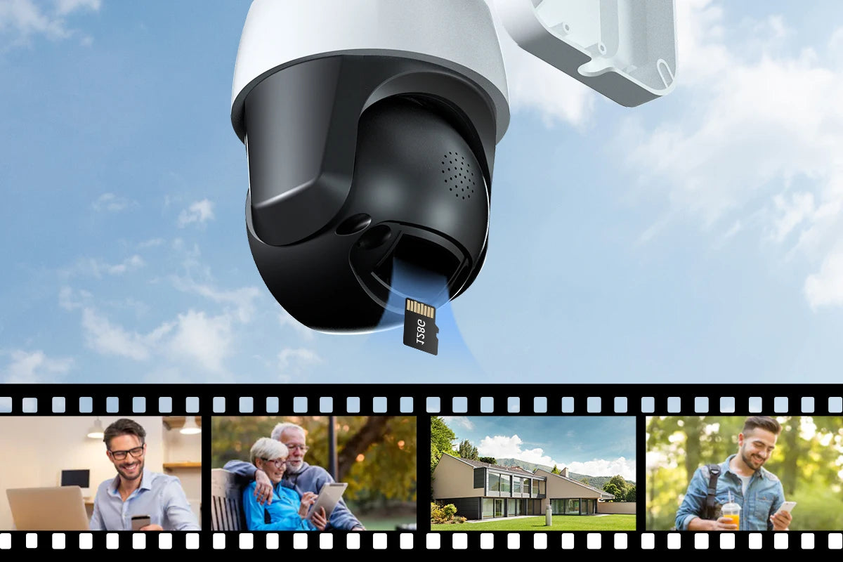 4K 8MP Outdoor Security Camera with Smart Tracking