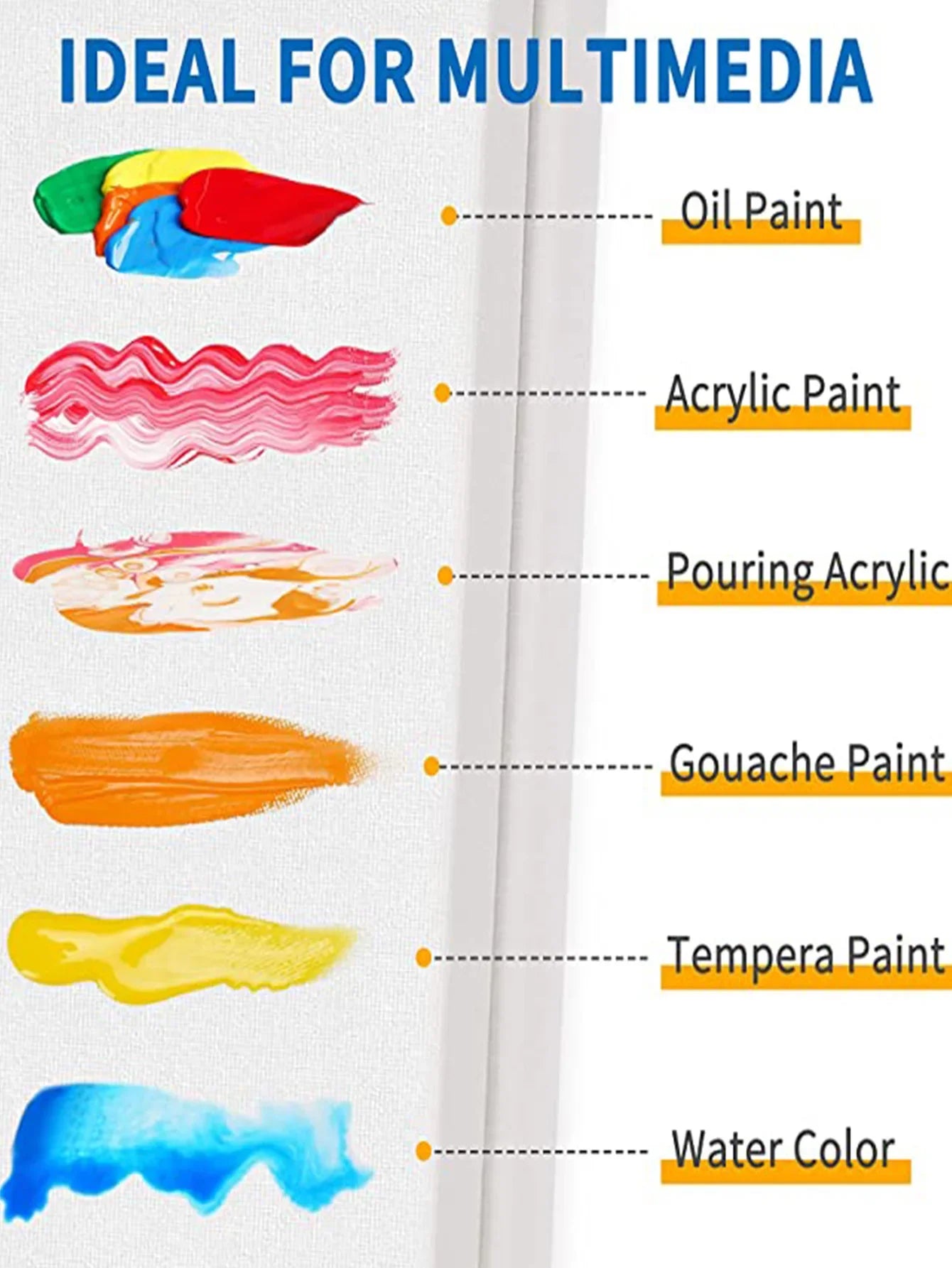 Bview Art 8x10 Bawełniana Rozciągnięta Płócienna Deska