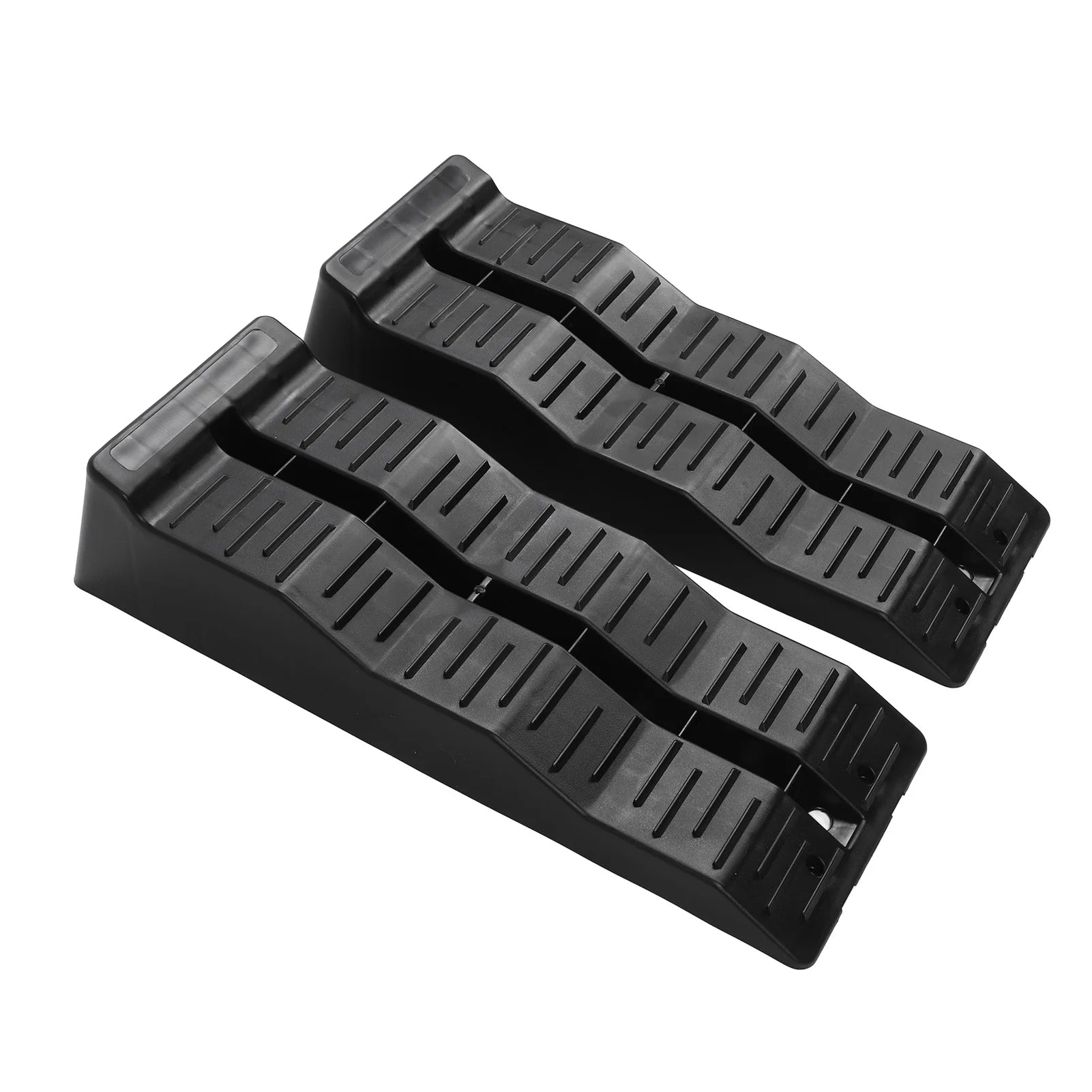RV Leveling Ramps Blocks 3 Step 11000LBS Load Capacity RV Leveler Wheel Chock for Travel Trailer Campers Truck
