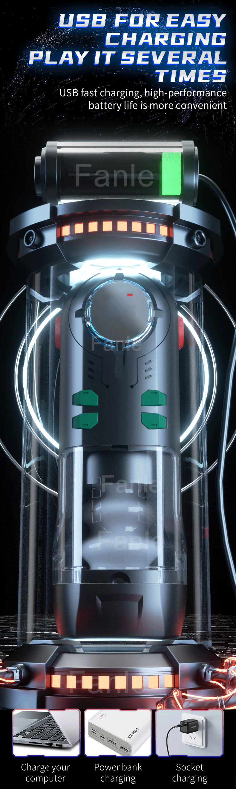 Чоловіча мастурбаційна чаша телескопічний нагрітий мастурбатор із присмоктуванням