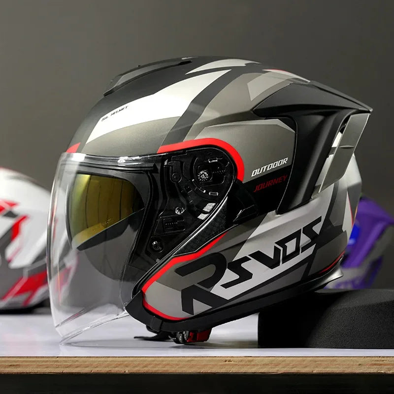 Ryzen RO-5 Unisex Half Motorcycle Helmet