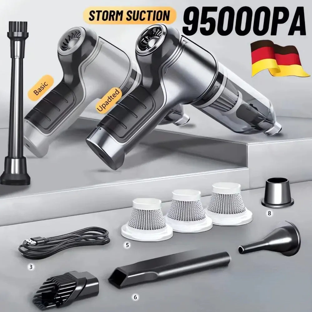 Wireless Car Vacuum Cleaner Strong Cordless Cleaner Suction Handheld Auto Vacuum Home&Car Dual Use MiniVacuum Cleaner Appliance 