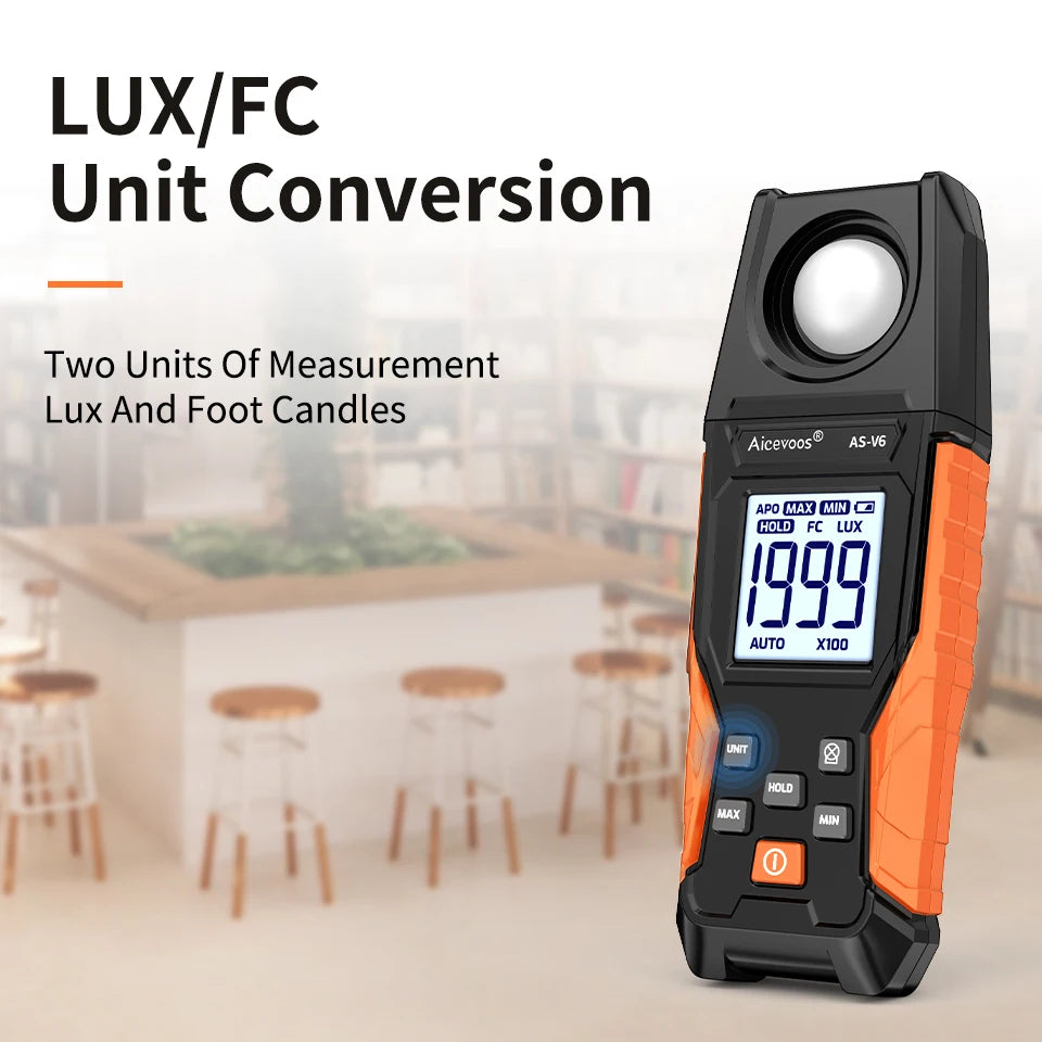 AS-V6 Handheld Digital Illuminance Meter