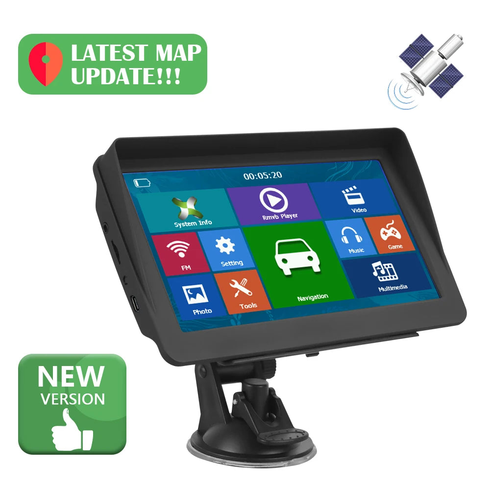 7-inch TFT LCD Touchscreen GPS Navigator with FM Voice Guide