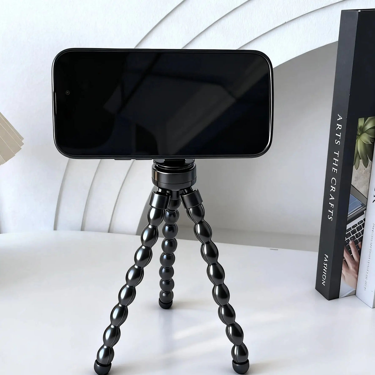 Universal Magnetic Octopus Mini Tripod, Phone Holder, Bendable Monopod for Photography and Video Shooting