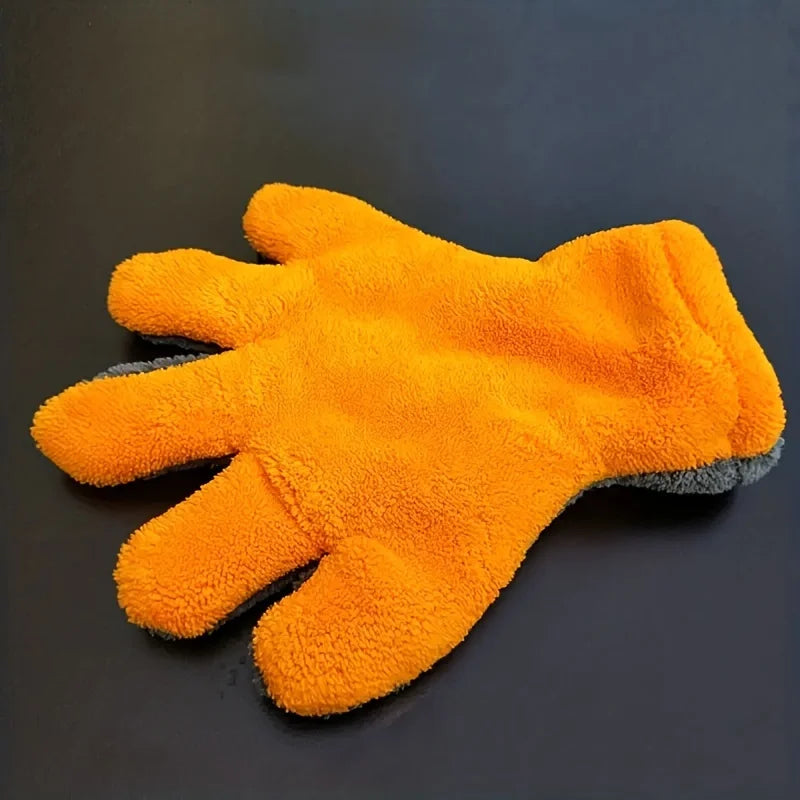 Coral Fleece Car Cleaning Glove