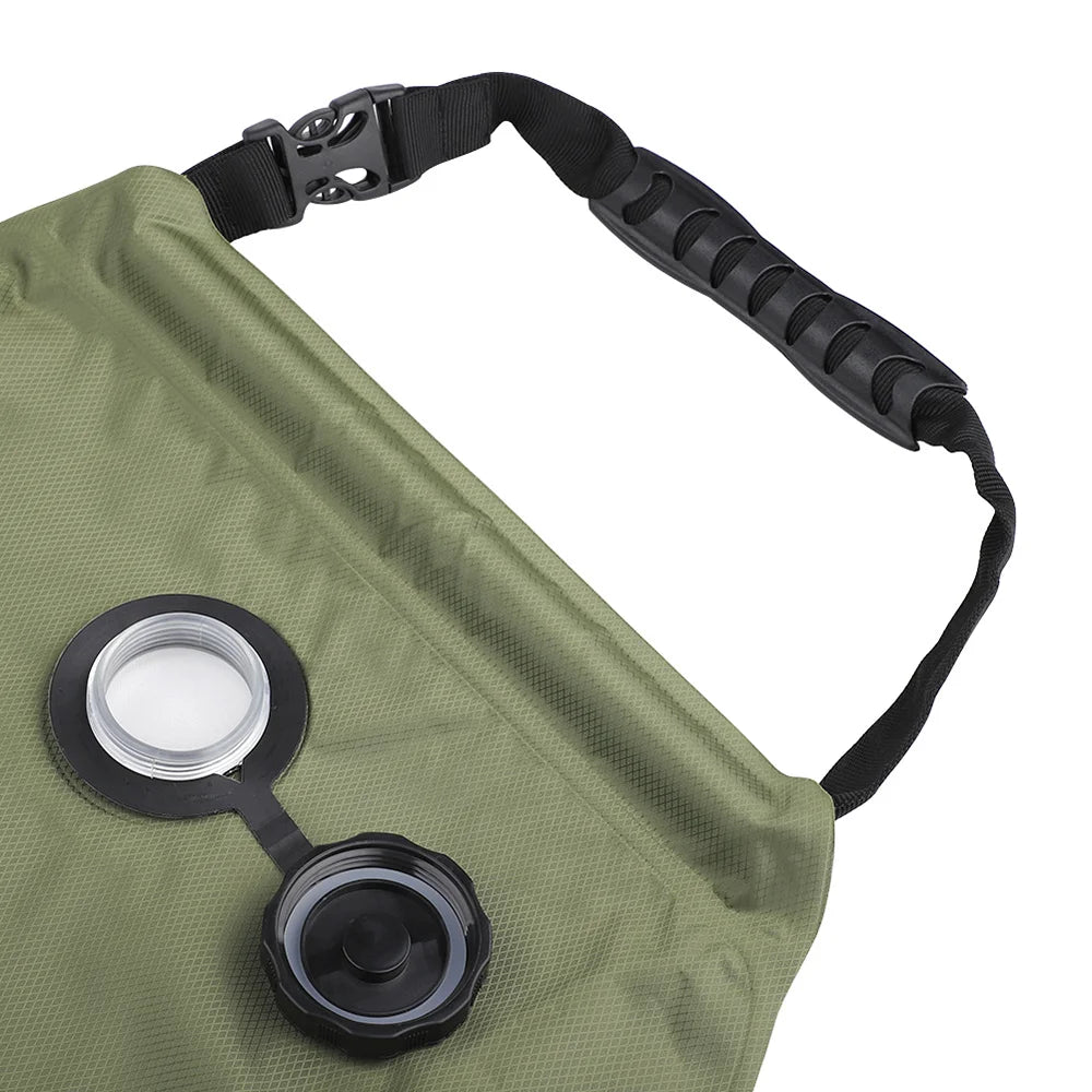20L Solar Heating Shower Bag 45°C Hot Water Shower Head Portable Water Gear For Camping Beach Travel Outdoor Bath Accessory