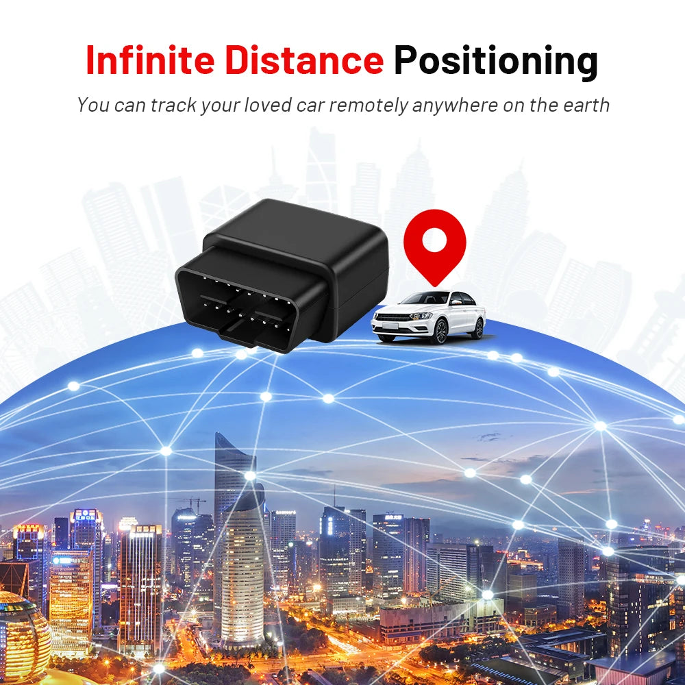MiCODUS Mini OBD GPS Tracker 4G MV33G 9-40V Car Tracking Device Anti-theft Low Battery Alert Car Tracker Free APP