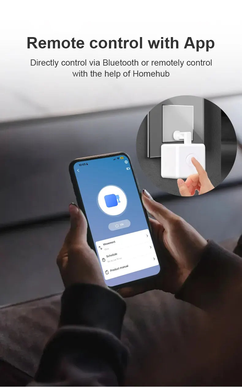 Zigbee Bluetooth Έξυπνο Αφαιρετικό Απτικό Φονμπετ Plus Κουμπί Πιεστή