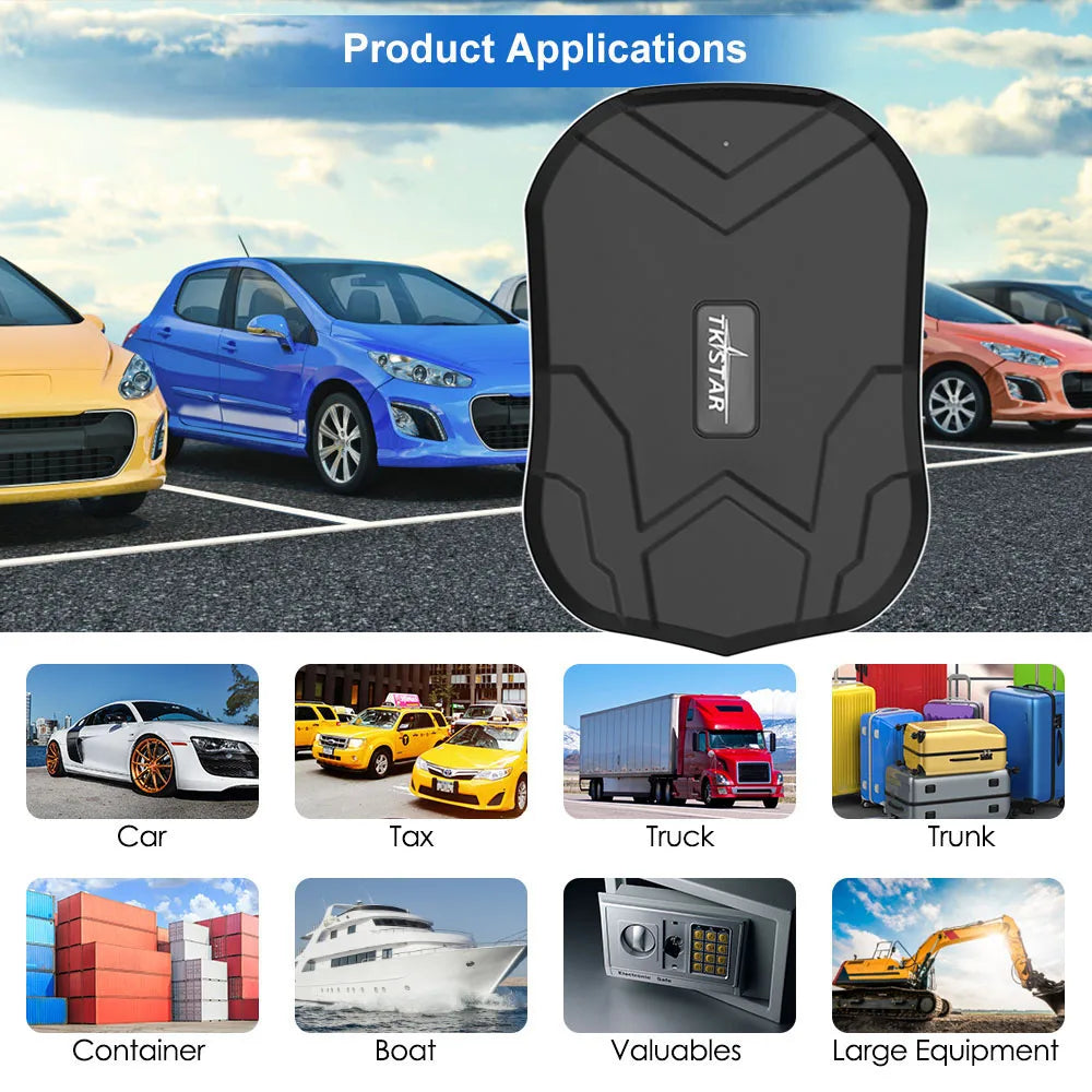 Rastreador GPS para coche con larga duración en espera y montaje magnético para uso oculto fácil