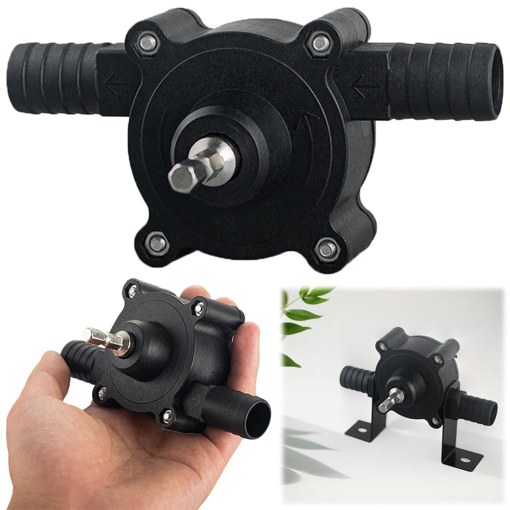 Electric Drill Pump for Fast Liquid Transfer, 16mm Inlet/Outlet