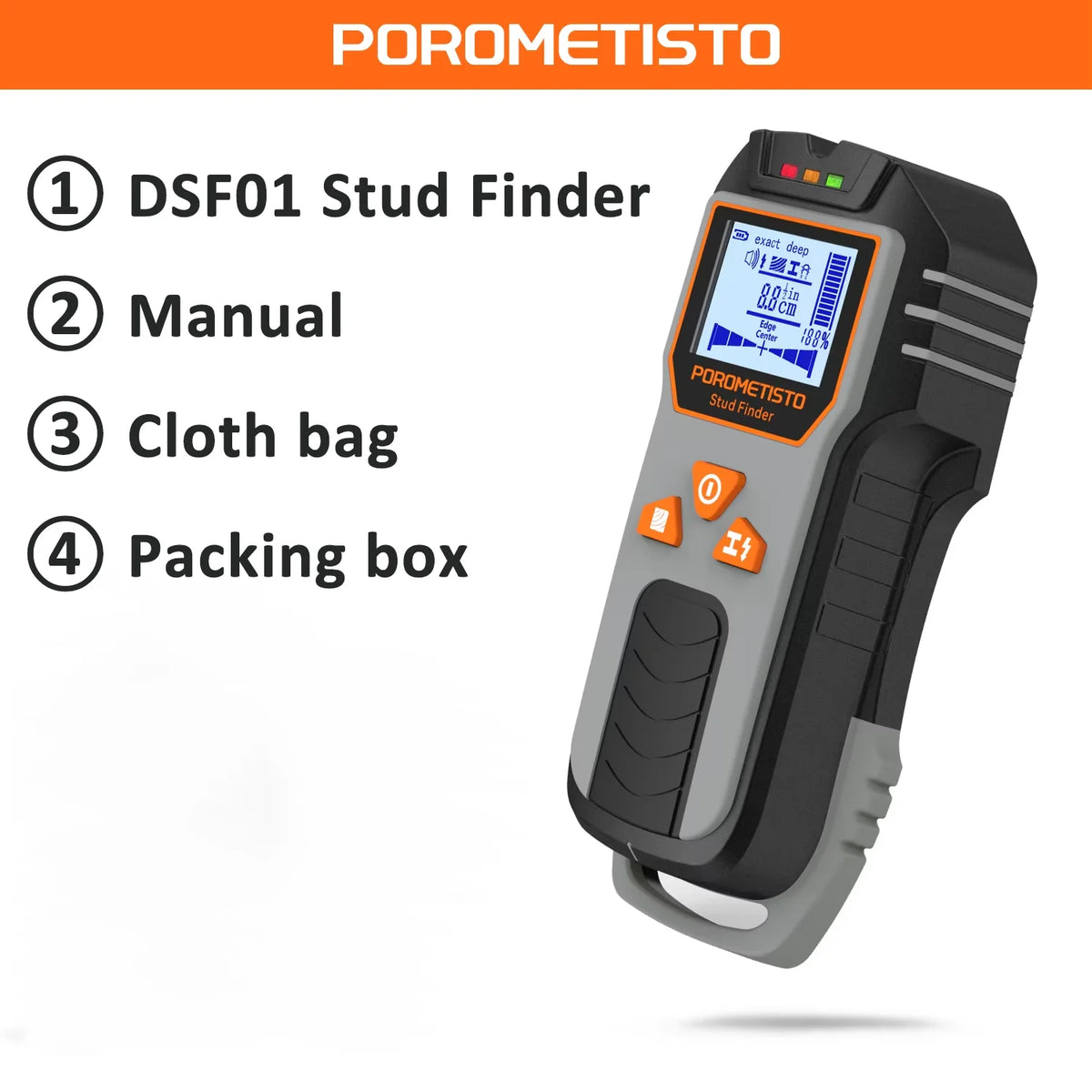 DSF01 Wall Scanner - Stud, Metal and AC Detection