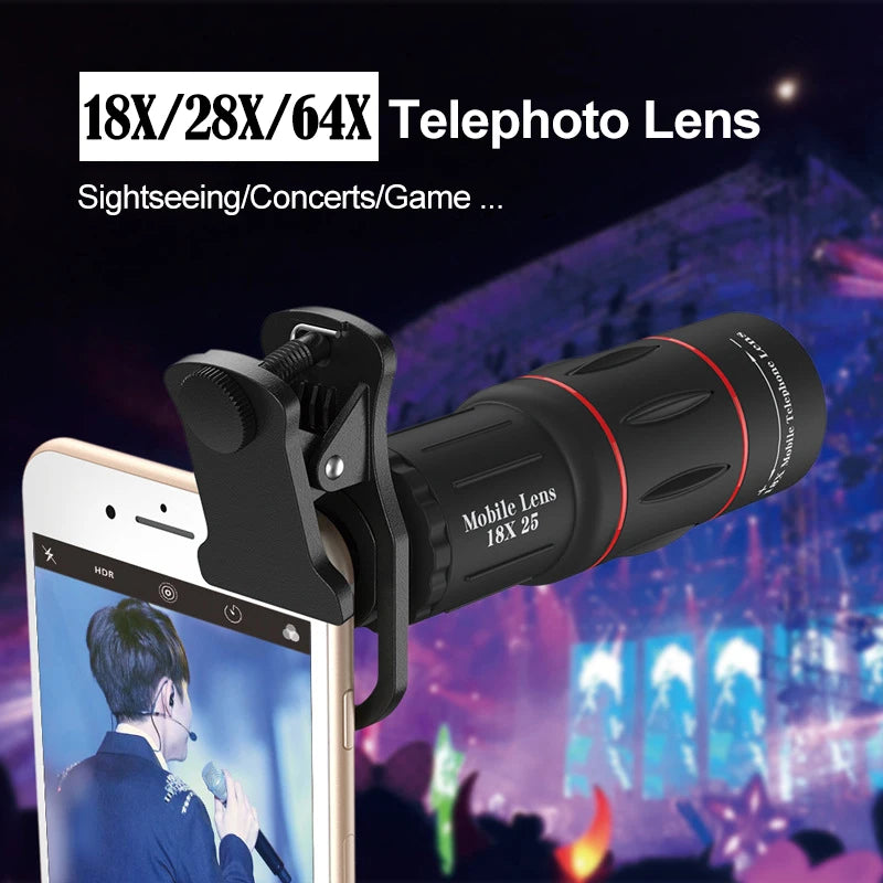 Clip-On Telephoto Lens for Compatible Smartphones