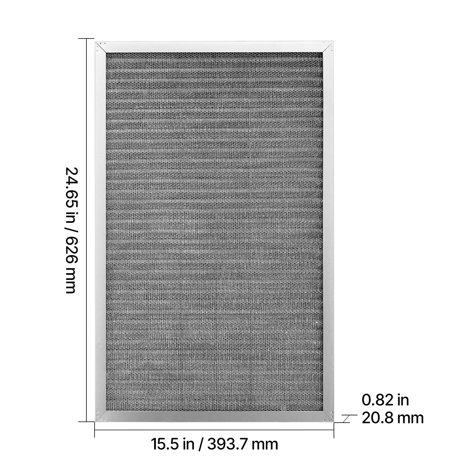 SucceBuy Electrostatic Air Filter Washable & Reusable Aluminum AC/HVAC Furnace Filter MERV 8 Long Lifetime Home or Office