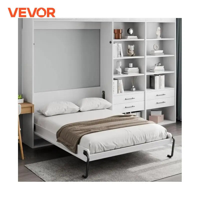 Kit de lit escamotable Murphy SucceBuy taille complète, orientation verticale, deluxe, bricolage, mécanisme mural, pneumatique, levier, cadre robuste pour chambre d'amis