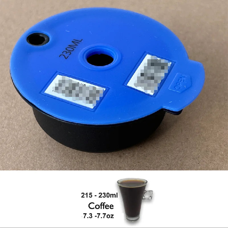 60ML / 180ML Reusable Coffee Capsule Pods for Tassimo Coffee Machine Refillable Filter Maker Pod 