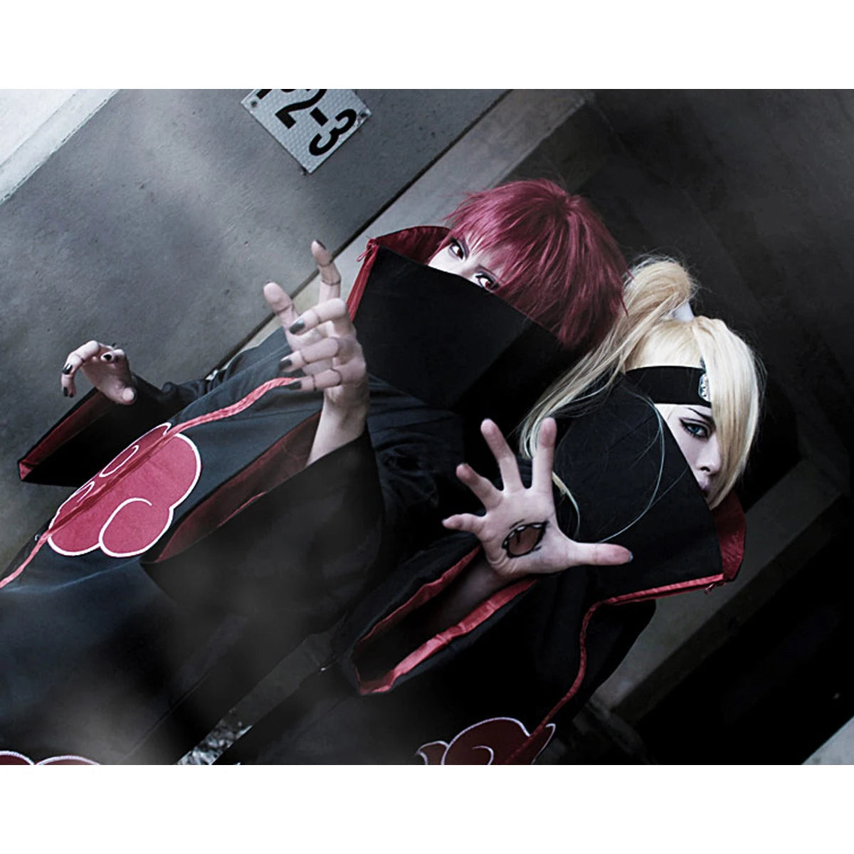 Akatsuki Uchiha Itachi Cloak Costume for Kids and Adults