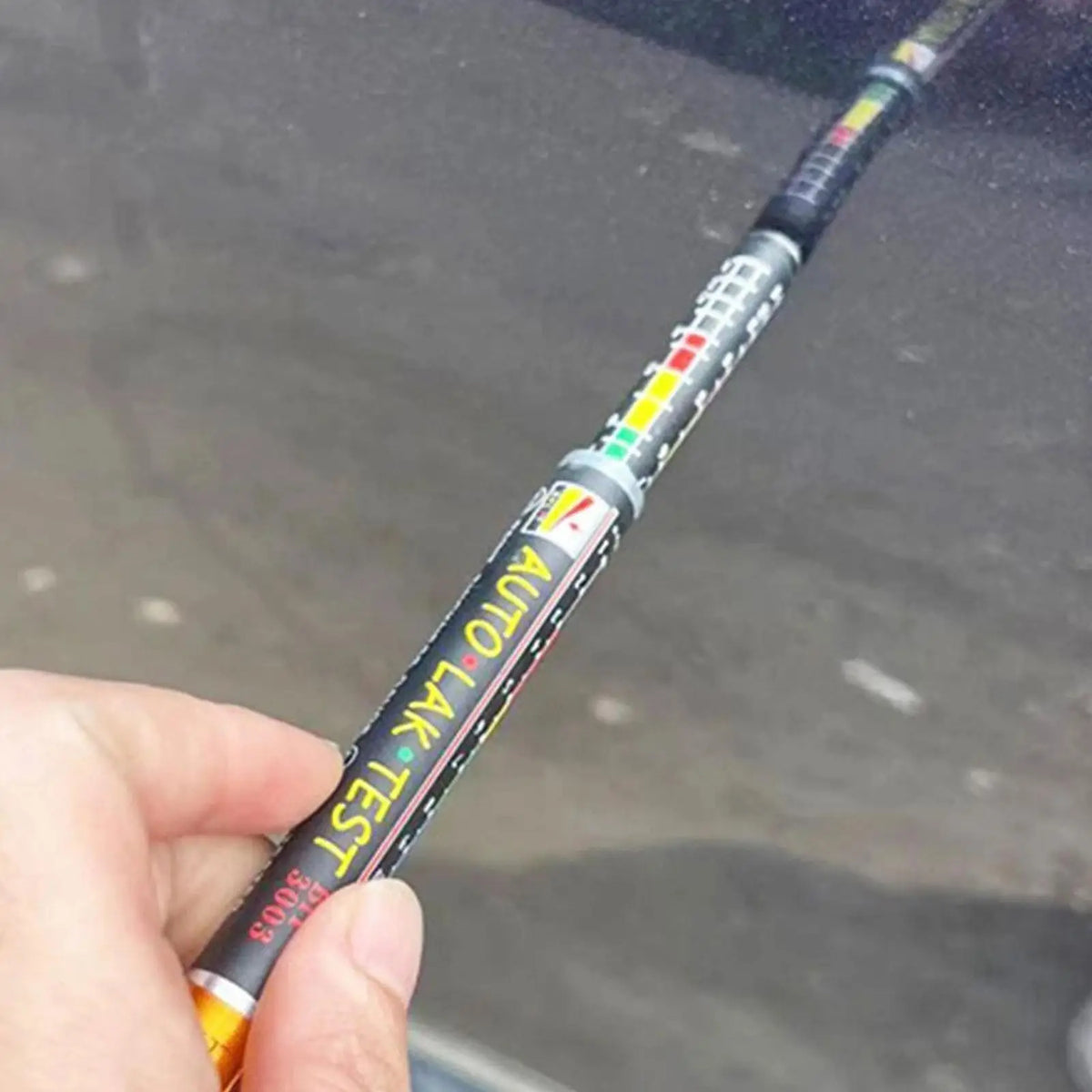 1 Stück Auto-Lackdickenmesser Messgerät Auto Lack Fahrzeuge Lack Crash Check Test Lackprüfer mit magnetischer Spitze Skala
