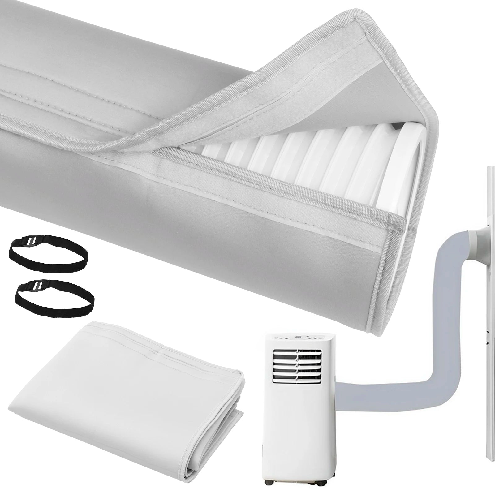 Universal Air Conditioner Hose Cover Exhaust Pipe Protection Cover Waterproof Dustproof Heat Insulation Wrap Portable 