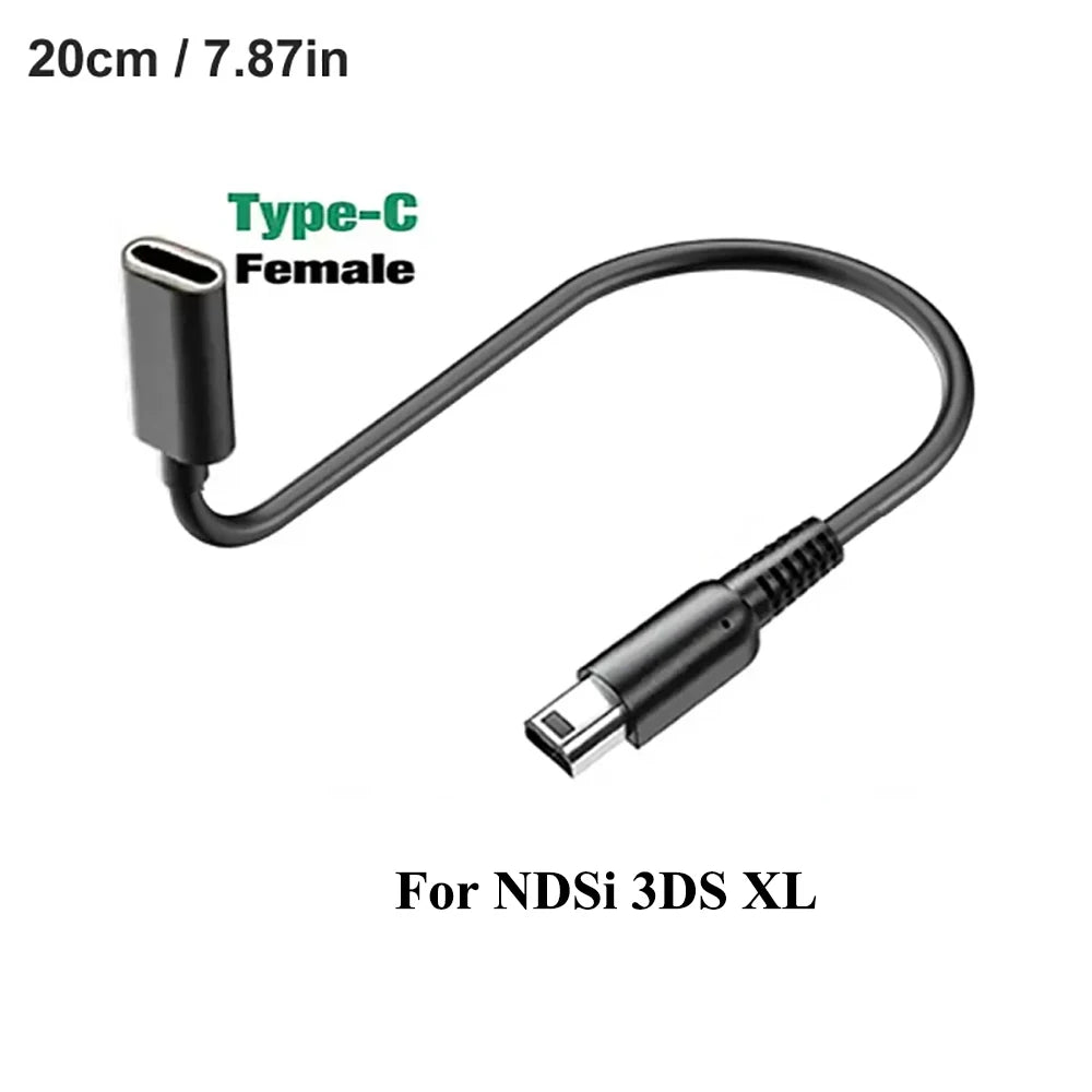 USB-C-latauskaapeli yhteensopiville Nintendon käsikonsoleille